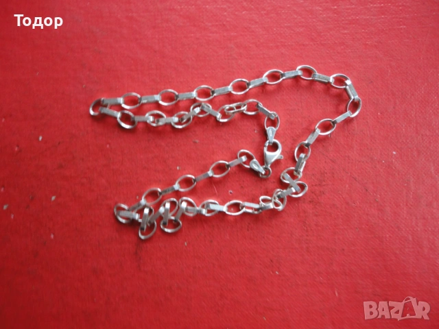Сребърна верижка колие 925, снимка 4 - Колиета, медальони, синджири - 53061057
