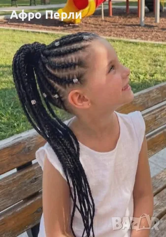 🌸Box braids🌸 Боксьорски Плитки Бохо Ариел Къдрици Туистъри Екстеншъни , снимка 10 - Аксесоари за коса - 55776493