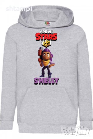 Детски Суитчър/Суитшърт Shelly 2,Brawl Stars,Игра,Подарък,Изненада,Забавление,Рожден Ден, снимка 2 - Детски анцузи и суичери - 38315978
