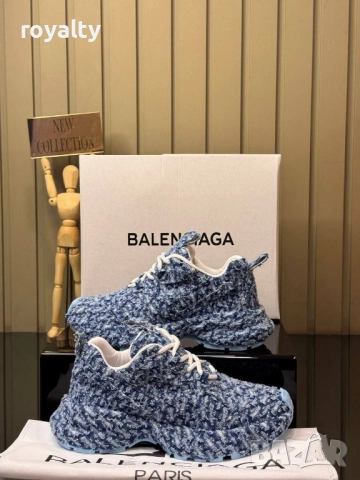 Balenciaga НА ЕДРО Сини Дамски Маратонки С Камъни 8 Бр. 
