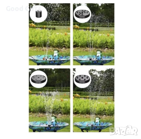 Соларен градински фонтан с филтър помпа, снимка 5 - Напояване - 51059771