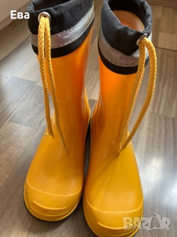 Детски жълти гумени ботушки , снимка 5 - Детски боти и ботуши - 38037613