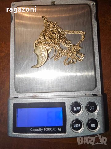 Златен синджир с късмети 14 К, снимка 2 - Колиета, медальони, синджири - 42046562