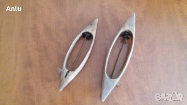 Автентични, дървени совалки за стан на 70 -80 години, снимка 2 - Антикварни и старинни предмети - 31930615