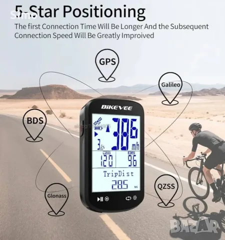GPS велокомпютър BIKEVEE 100 А, снимка 7 - Аксесоари за велосипеди - 56243836