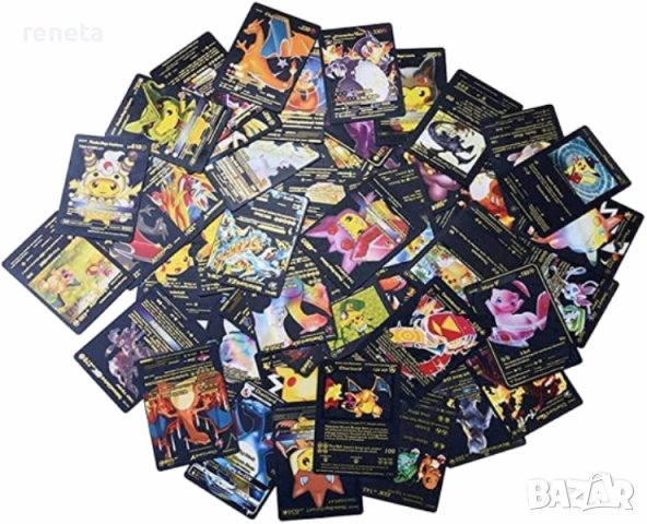 Карти Pokémon, За игра, Пластик, Черно, снимка 7 - Игри и пъзели - 40203444