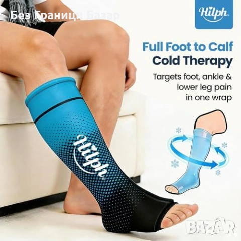 Нов Компресиращ гел ръкав за крак при оток и спортно натоварване Охлаждащ компрес възстановяване, снимка 3 - Други - 54150551