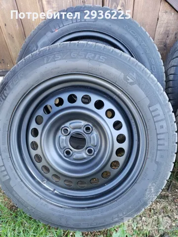 Зимни гуми 15 ц. +железни джанти, снимка 3 - Гуми и джанти - 55985809