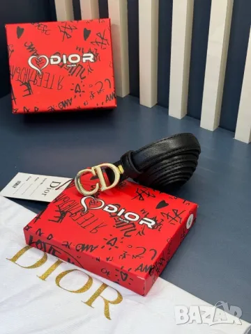 колани от естествена кожа в кутия 2см christian dior , снимка 4 - Колани - 50350446