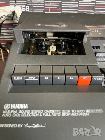 YAMAHA TC-800 D Stereo Cassette Deck Design Mario Bellini, снимка 11 - Декове - 53761184