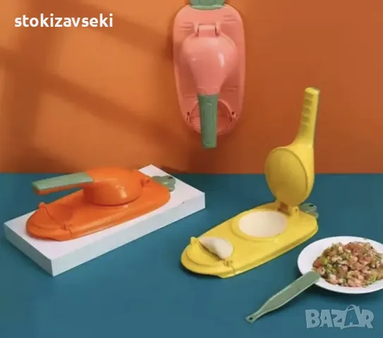 Цветна, стилна, пластмасова машина за кнедли/ Цвета се изпраща според наличността в склада, снимка 1