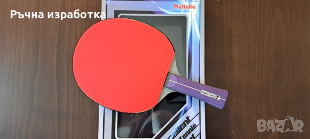 НОВО nittaku factive 7 хилка за тенис на маса дърво hammond japan гума