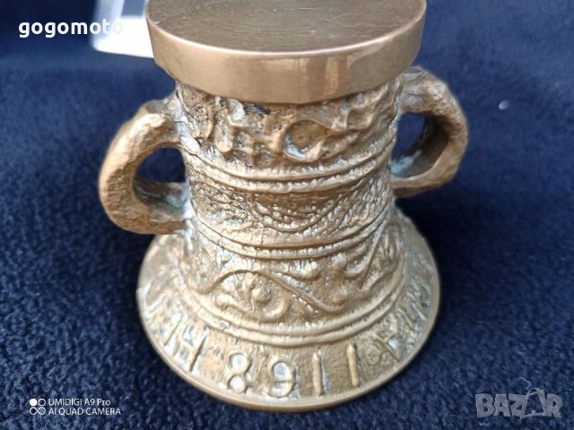 Малка бронзова къмбанка, хлопка, чан, чанове,камбана, звънче къмбана , снимка 14 - Други ценни предмети - 37690531