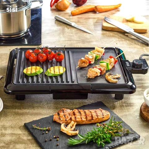 Бездимна електрическа скара Muhler, мраморно покритие, 2200W, снимка 3 - Скари - 54175596