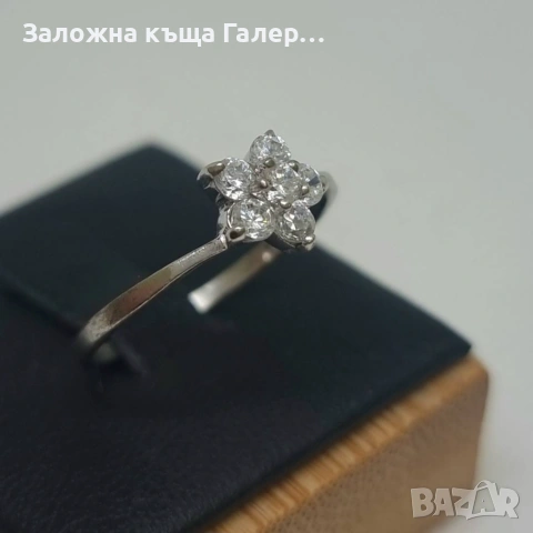Нов сребърен пръстен с фианити – 925 проба - 1,50 гр, снимка 3 - Пръстени - 54214658