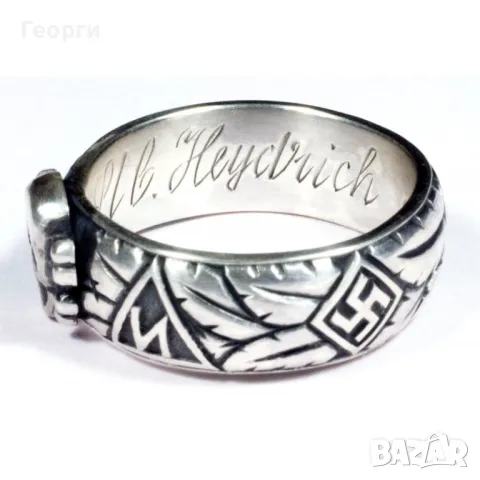 Рядък нацистки СС пръстен на честта от втората световна война, снимка 2 - Пръстени - 50277450
