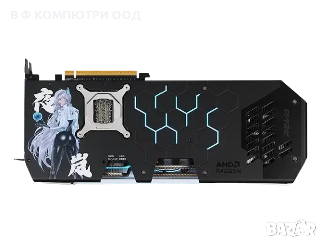Видео карта PowerColor Radeon RX 9070 XT HELLHOUND OC REVA EDITION 16GB GDDR6, снимка 7 - Видеокарти - 53935333