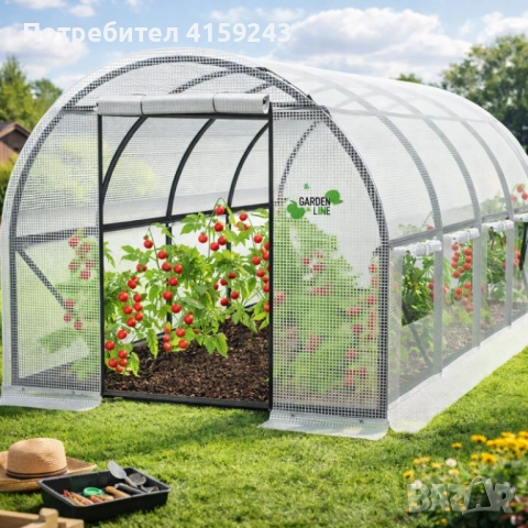 Градинска четирисегментна бяла оранжерия - модерен и ярък дизайн - 6 х 3 х 2м, снимка 5 - Оранжерии - 53936788