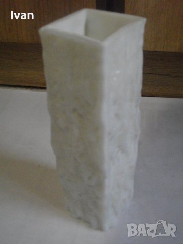 Ваза Стъкло Мурано Цветно-20см Височина-Квадратна 6х6 см-Нова, снимка 12 - Вази - 39814422