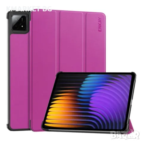 Xiaomi Pad 7 / 7 Pro ENKAY Кожен Калъф и Протектор, снимка 5 - Калъфи, кейсове - 48598626