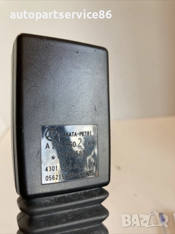 Закопчалка за колан задна лява за Mercedes C220 CDI Cl203 (2007) 2038602769, снимка 2 - Части - 53998742