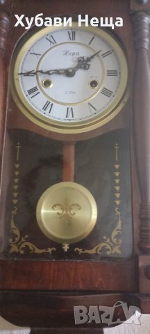 Часовник с махало Хепа 31 дневен, снимка 2 - Антикварни и старинни предмети - 15288422