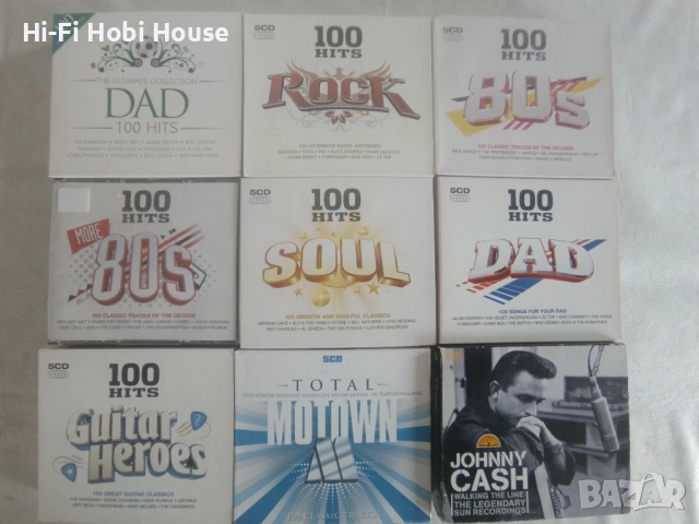 DAT, Rock, 80s, 80s more, Soul, Guitar Heroes,Total Motown,Johnni Cash