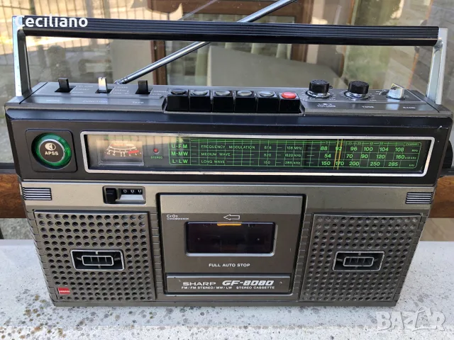Радиокасетофон Sharp GF-8080 -работещ много добре!, снимка 9 - Радиокасетофони, транзистори - 55807792