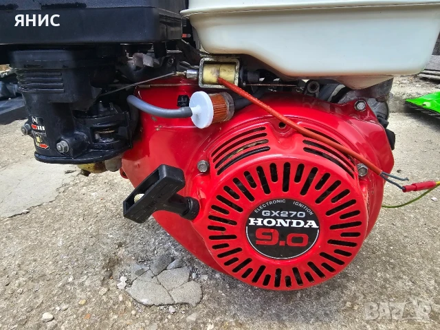 ДВИГАТЕЛ HONDA GX 270. 9.КОНЯ. ХОРИЗОНТАЛЕН ВАЛ. ПЕРФЕКТЕН. , снимка 10 - Други стоки за дома - 51117969