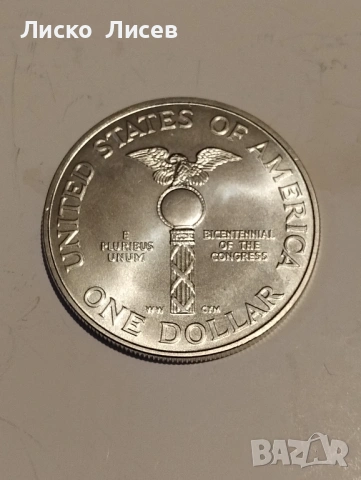 САЩ 1 долар 1989г., снимка 10 - Нумизматика и бонистика - 54057442