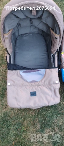 Детска количка Fintera Elegance 3 в 1 и Детска кошара Никол с люлеещ механизъм, снимка 5 - Детски колички - 51075902