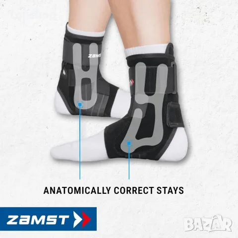 Чисто Нова Ортеза за Глезен Zamst A1 Black (Размер M - За ДЕСЕН крак) , снимка 5 - Ортези и протези - 55942329