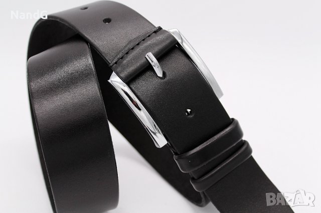 Класически кожен колан от естествена кожа, снимка 2 - Колани - 36681050