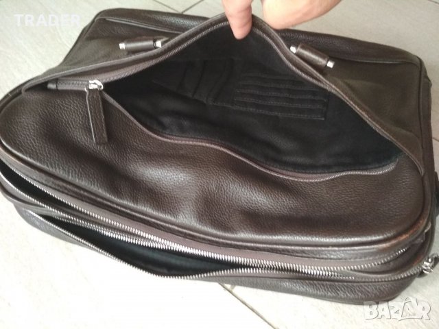 Бизнес пътна чанта лаптоп таблет MELVIN, тъмно кафява , снимка 8 - Чанти - 33897004