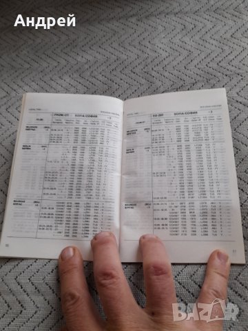 Старо разписание БГА Балкан, снимка 3 - Други ценни предмети - 44430544