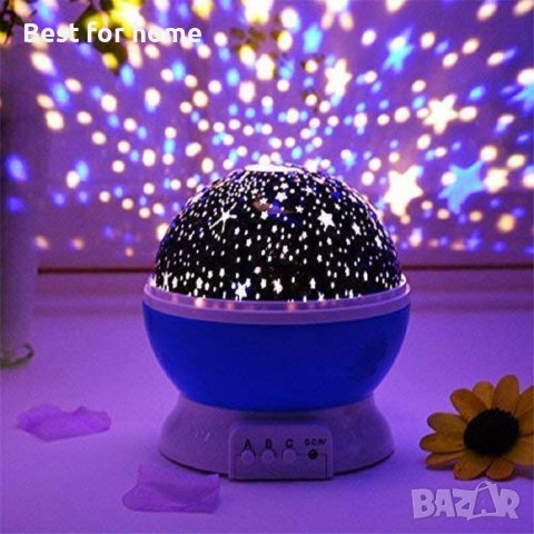 Лампа прожекция - Dream Rotating Projection Lamp, снимка 3 - Настолни лампи - 44200081