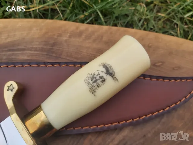 Нож Bowie "Expendables"/"Непобедимите" с кожена кания, снимка 6 - Ножове - 50359059