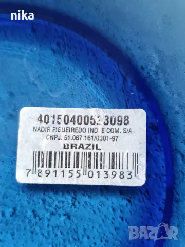 Ретро, чисто нови купа и чиния за сервиране от кобалтово стъкло, снимка 4 - Други ценни предмети - 48498132