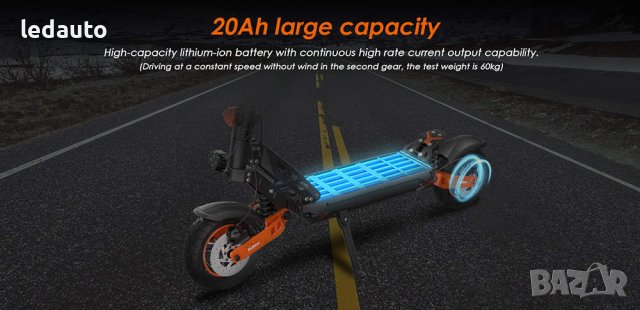 Електрически скутер/тротинетка със седалка KuKirin G2 MAX 1000W 20AH, снимка 2 - Други спортове - 39587572