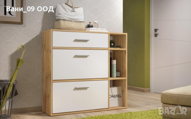 Шкаф за обувки с ниши за принадлежности, снимка 4 - Шкафове - 35255543