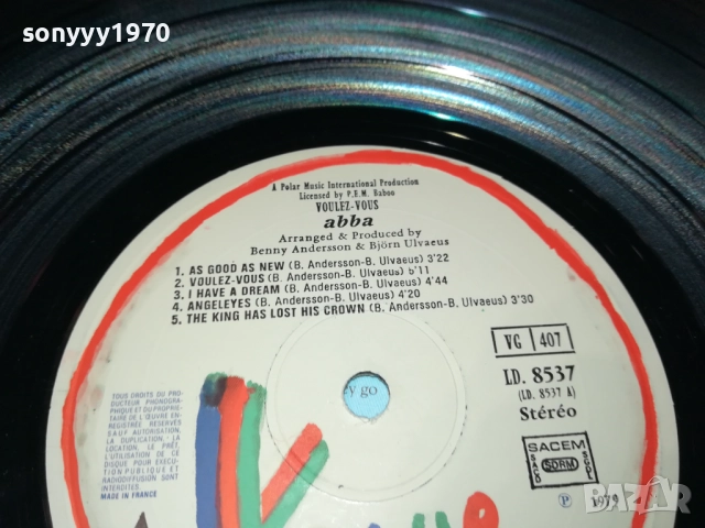 ABBA-ВНОС АНГЛИЯ 1410251910, снимка 17 - Грамофонни плочи - 52055178