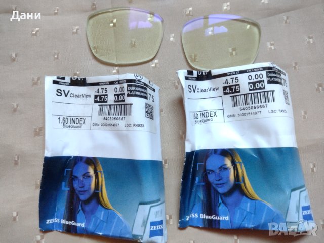 Стъкла Zeiss BlueGuard, антирефлекс с филтър за синя светлина, индекс 1.5, снимка 5 - Слънчеви и диоптрични очила - 42880842
