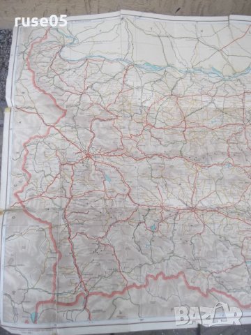 Карта "НР България - Карта на пътищата - 1958 г.", снимка 2 - Други ценни предмети - 31244853