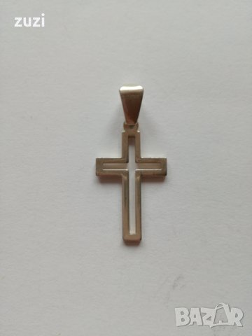 Сребърен кръст - 925 сребро, снимка 2 - Колиета, медальони, синджири - 30596897
