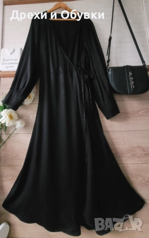 Дълга черна рокля прегърни ме ZIZZI , снимка 9 - Рокли - 51752635