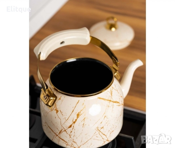 Чайник Goldmann, 2.5л., Емайл, Индукция, снимка 2 - Съдове за готвене - 52710079