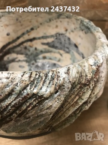 Ръчно изработена керамична купа, снимка 4 - Декорация за дома - 44166108