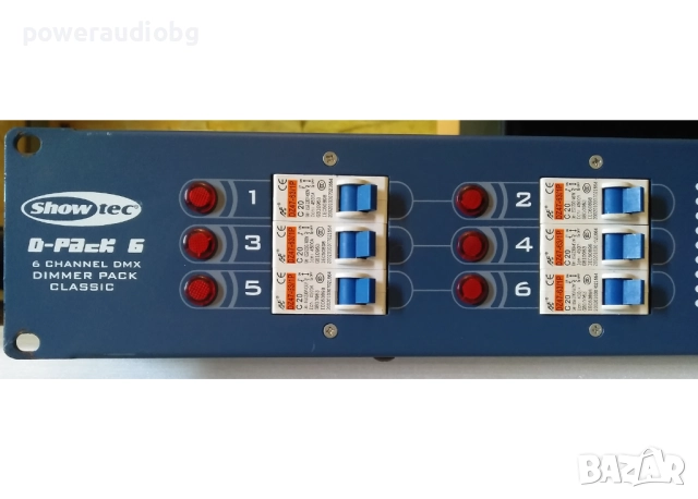 Шестканален димер ShowTec D-Pack 6  - 6 по 20A, снимка 2 - Други - 52916153