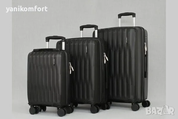 Комплект куфари 3 в 1 16" 20" 24" от полипропилен, снимка 4 - Куфари - 56200194