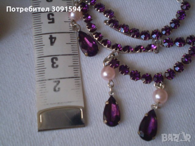 Старо дамско колие огърлица арт деко , снимка 5 - Антикварни и старинни предмети - 37891701